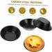 Zerodeko 8 Pcs Egg Tart Mold Circle Cake Pan Foil Pans Individual Muffin Tins for Airfryer Puto Cup Tartlets Dessert Cheesecake Practical Baking Molds Tart Dish Decorate Fudge Carbon Steel 8X8CMx2pcs - Buy Online on GoSupps.com