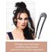 French Style U Shaped Hair Pins - 6 Pieces | Cellulose Acetate Tortoise Shell Hair Fork Sticks for Long Hair | Leopard Updo Chignon Pin Hair Accessories for Women Girls - Colorful Patterns - Buy Online on GoSupps.com