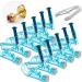 10pcs Disposable Safety Sterile Ear Piercing Gun Unit Tool With Ear Stud Asepsis Pierce Kit (Gold Pink)