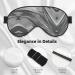 Abstract Gray Print Unisex Sleep Eye Mask - Soft Comfort Eye Shade for Travel Yoga & Shift Work - Perfect for Relaxation & Sleep - Buy Online on GoSupps.com