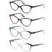 HEEYYOK Women s Cateye Reading Glasses 4-Pack - Stylish Small Face Readers with Spring Hinges (2.5x Mixed Colors) International Shipping Available - Buy Online on GoSupps.com