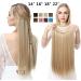 Natural wig piece one piece long straight hair high temperature silk fish line hair extension piece chenghuax (Color : 8T16 Size : 14) - Buy Online on GoSupps.com