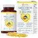 Omega 3 Triple Strength EPA DHA Supplement - 2500mg Lemon Flavored Burpless Fish Oil - High Potency 900mg EPA 600mg DHA Supports Circulation Brain Heart Eye Skin Bone & Joints - 120 Softgels