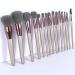 15PC Makeup Brush Set - Professional Cosmetic Powder Lip Eyeshadow & Eyebrow Brushes for Flawless Makeup Application - Buy Online on GoSupps.com
