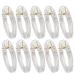 Muloo Pack of 10 Clear Acrylic Hair Clips DIY Hair Accessories Clear Hair Clip Clear Hair Pins Hair Barrette Acrylic Material 2#