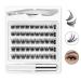 Lash Extension Kit Eyelash Extension Kit Natural Fluffy Lifelike Reusable Lash Kit DIY Self Application With Glue And Tweezers For Charming Lash Clusters Essentials