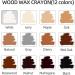 Wood Filler Sticks - 12 Colors Wax Crayons for Scratches Cracks & Nail Holes | Repair Wood Furniture Floors & Cabinets - Buy Online on GoSupps.com