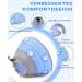 Supet Adjustable Halskrause Cat Collar - Post-Surgery Recovery Cone for Dogs & Cats (Blue M - Neck 21.5-30.5cm) - Buy Online on GoSupps.com