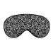 White Paisley Flowers Sleep Mask for Women Adjustable Sleeping Eye Shades Cover with Elastic Strap