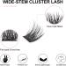 144Pcs Individual Cluster Lashes D Curl 14mm - Soft Natural False Eyelashes for DIY Eyelash Extensions at Home - Pack of 1 - Buy Online on GoSupps.com
