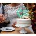 Personalized Natural Wood Cake Topper | Custom Name Decoration - Birch Multiplex Mint - Buy Online on GoSupps.com