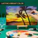 Aen Art Acrylic Paint Set - 16 Colors for Canvas, Wood, Fabric & Ceramic Crafts - Non-Toxic & Rich Pigments - Ideal for Beginners - Buy Online on GoSupps.com