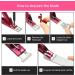 Acrylic Nail Clipper Set with Cuticle Pusher, Cleaner, and Files - Manicure Tools for Artificial Nails (Black/Purple) - Buy Online on GoSupps.com