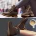 Sofysofy Women's Waterproof Outdoor Work Boots - Black Camel Combat Booties 7.5 Brown - Buy Online on GoSupps.com