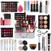 RoseFlower Professional Makeup Kit for Women Full Kit Multipurpose All in One Makeup Gift Set with Eyeshadow Lipstick Concealer Blush Mascara Eyeliner Face Powder Lipgloss Brush Powder Puff 122