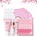 Kids Skin Care Products Skincare for Kids Sakura Skincare Set - Face Cream Serum Eye Serum Sleep Mask Face Mask Mud Mask- Moisturizing Brightening Sakura Pamper Sets for Teenage Girls