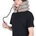 JLASDR neck protection cervical spine tractor nude tendon with massage ball inflatable cervical spine train for the household tractor support (color: brown)
