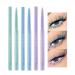 Coloured Eyeliner Liquid Eyeliner Set 3 Colours Matte Eyeliner Pencil All Day Long-Lasting Eye Liners Waterproof Sweat Resistant Highly Pigmented Eyeliner Pencil for Makeup Tool (Cyan Blue Purple)