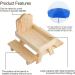 Creechwa Wooden Squirrel Feeder Picnic Table with Umbrella and Corn Cob Holder - Outdoor Bird Feeding Station for Garden Trees and Forest House - Buy Online on GoSupps.com