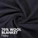 Jmr Usa Inc. Military Wool Blanket - 70% Wool, Fire Retardant, Extra Thick, Navy 62X84 - Ideal for Camping, Emergency, and Everyday Outdoor Use - Buy Online on GoSupps.com