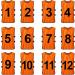 TOPTIE Numbered Training Vests Set #13-24 - Pack of 12 Soccer Pinnies - Buy Online on GoSupps.com