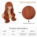 FAELBATY Super Long Orange Curly Wave Wig with Bangs - 26 Synthetic Cosplay Wig for Women - Buy Online on GoSupps.com