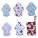 Hemoton 6Pcs Washable Aunt Towel pad Reusable Period pad Bamboo Charcoal Cloth Menstrual Pads Liner Nursing Mat The Inner Layer is Bamboo Charcoal Fiber Mat Mother
