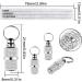 Personalized Address Pendants for Dogs & Cats - Waterproof Pet Accessories - 6 Pack Dog Collar Straps with Key Ring - Buy Online on GoSupps.com