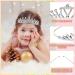 Girls Princess Tiara Crown Set - 8 Pieces Rhinestone Headbands for Wedding and Birthday Parties - Buy Online on GoSupps.com