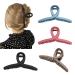 DEEKA 4 Pack 4 Inch Large Hair Claw Clips Plastic Resin Tortoise Shell Cross Hair Clip Thick Long Hair Clip Hair Grips Jaw Clips for Women -Matte Color B(Matte)