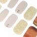 DANNI & TONI 28 Stickers Semi Cured Gel Nail Polish Strips Gel Nail Stickers (Golden Luxe) Salon-Quality Gel Nail Polish Strips Manicure Stickers Set
