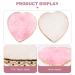 Lurrose 2Pcs Heart Shape Resin Agate Makeup Palette - Ideal for Nail Art & Foundation Mixing | International Shipping - Buy Online on GoSupps.com