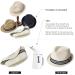 Fancet Packable Straw Fedora Panama Hat for Men and Women - Beige 55-64cm XX-Large - Buy Online on GoSupps.com