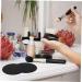 10pcs Nail Polish Palette Tray - Silicone Makeup Tool for Nail Art Black 9.5x9.5 cm - Perfect for Manicure & Painting - Buy Online on GoSupps.com