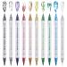 Kalolary 10pcs 3D Dual-Ended Nail Art Pens Set Metallic Nail Graffiti Drawing Pen Nail Polish Pen Fine Tip Manicure Tools for Painting Nails DIY Nail Art Beauty Adorn for Women Girls for Easter