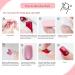 24 Pcs French False Nails - Nude White Square Press On Nails for Women & Girls - Full Cover French Fake Nails for Nail Art - Buy Online on GoSupps.com