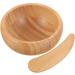 FOMIYES Clay Mask Bowl Set - Bamboo & Wood Mixing Bowls for Skincare | Silicone & Wooden Facial Mask Bowls for Beauty Treatments - Buy Online on GoSupps.com