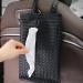 Car Tissue Bag Travel Size Wipe Holder - Car Headrest Woven Pattern Tissue Holder Faux Leather with Handle for Bedroom Black - Buy Online on GoSupps.com