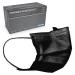 Arnomed masks Medical Black 50x Black Type Iir Medical Masks Black according to standard EN 14683 4-layer op masks black CE certified mouth protection medical black