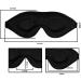 Luxury Sleep Eye Mask for Men & Women - Black Concave Molded Night Sleep Mask - Comfortable Cover for Travel, Yoga, Nap - 3D Contoured Cup Sleeping Mask & Blindfold - Buy Online on GoSupps.com