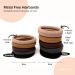Basic Sense Regular Hair Ties - Premium Cotton Mixed Seamless Elastics Soft & Strong Hold Metal-Free for Daily Comfort Regular Brown M Brown - Buy Online on GoSupps.com