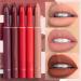 Lip Liner Creamy Nude Lip Liner and Lipstick Set Super Pigmented 2-In-1 Matte Lip Liners Lip Crayon Pen Built-in Sharpener Waterproof Non-fading Long Lasting Lip Stick & Lipliner Pencil for Women - Buy Online on GoSupps.com