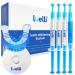 Luelli Teeth Whitening LED Kit for Sensitive Teeth: Easy Stain Remover with Peroxide Gel - 10 Mins Daily Treatment for Adult Teenagers Unflavor
