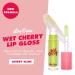 Lime Crime Wet Cherry Lip Gloss in Cherry Slime - Iridescent Lime, Cherry Scented, Lightweight Vegan Makeup - Buy Online on GoSupps.com
