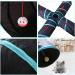 4 Way Cat Tunnel Rabbit Toys Collapsible Crinkle Tunnel Tube with Storage Bag Kitten Toys Extensible Cat Tunnels for Indoor Cats Rabbits Guinea Pigs Small Pets Running Hiding Training (Black) - Buy Online on GoSupps.com