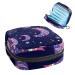 Women's bonds storage pockets Stillpad holder moon pattern portable period kit bag feminine product bag for women girls color4