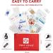 PYSANR 150 Piece Small First Aid Kit with Foil Blanket & Scissors - Compact Emergency Bag for Home, Camping, Travel & More - Buy Online on GoSupps.com