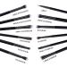 MSQ Eyeshadow Brushes 12Pcs Professional Eye Makeup Brush Set Eye Makeup Brushes Set for Concealer Eyeliner Eyelash Eyebrow Blending Contour (Pure Black) 1Pure Black - Buy Online on GoSupps.com