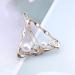 Aneneiceera Pearl Gold Crystal Hair Clip Barrette - Triangle Hair Pin for Women and Girls - Buy Online on GoSupps.com