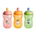 Tommee Tippee Sportee Water Bottle for Toddlers - Pink & Green & Orange - Pack of 3